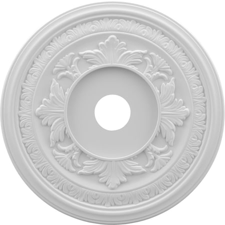 Ekena Millwork Baltimore Thermoformed PVC Ceiling Medallion (Fits Canopies up to 7 3/4"), 22"OD x 3 1/2"ID x 1"P CMP22BA